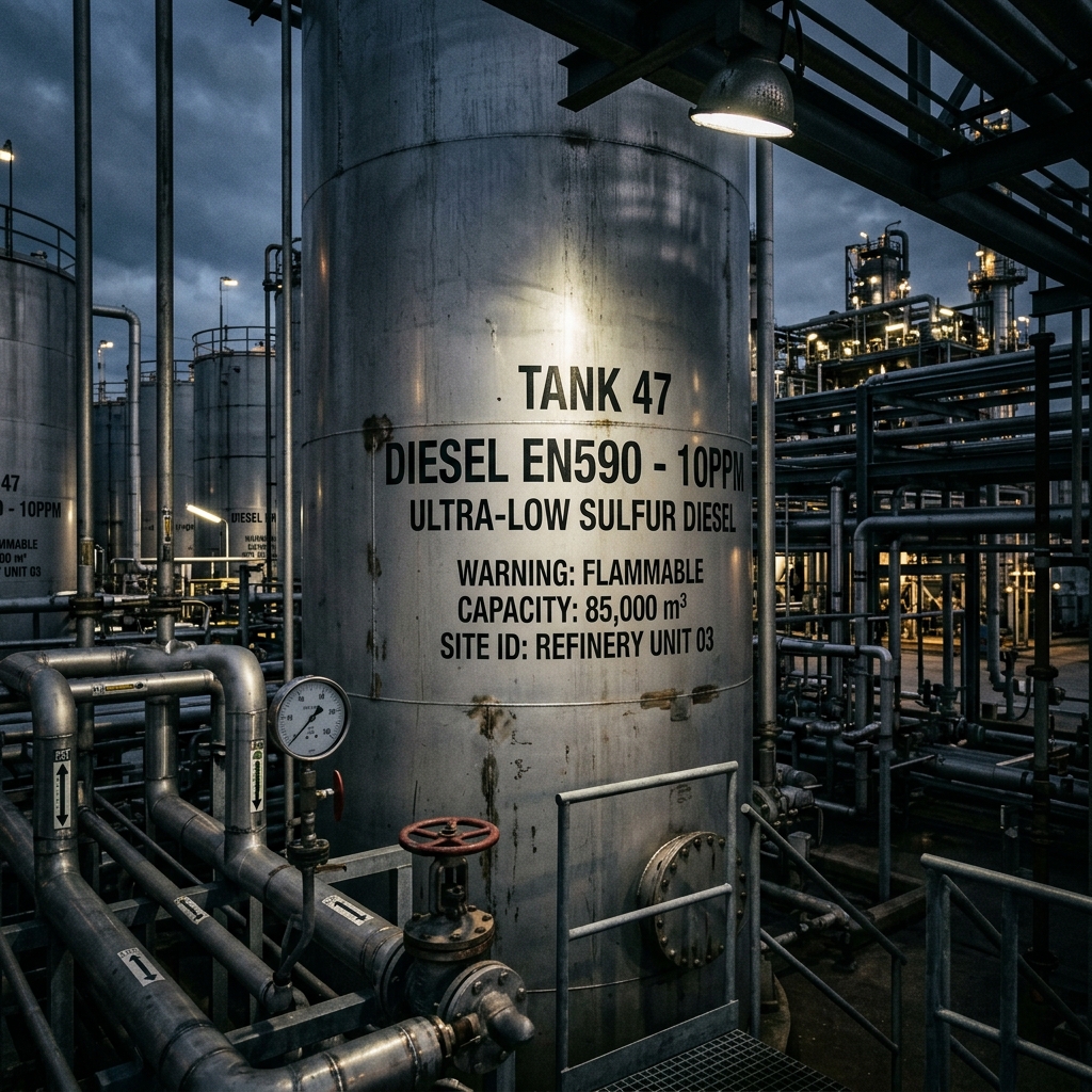 Diesel EN590 product sample